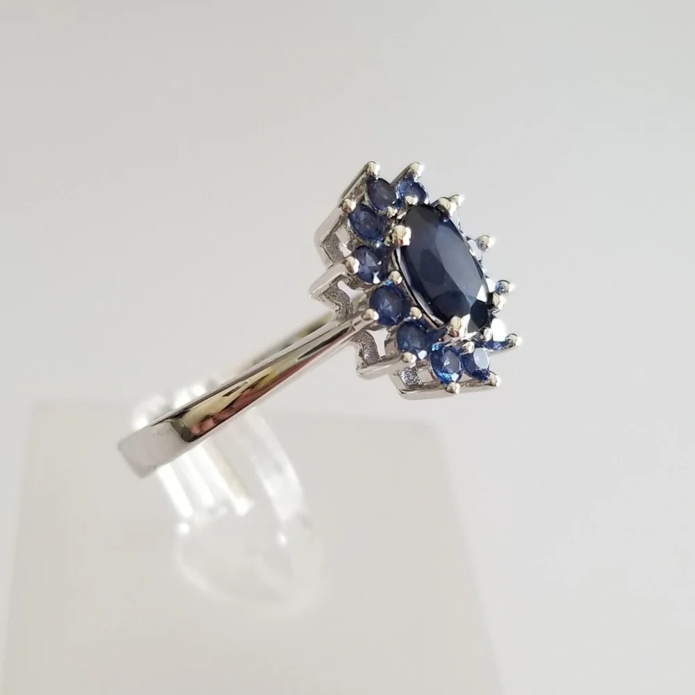 2ct TW Natural Sapphire Ring - Picture 3 of 8